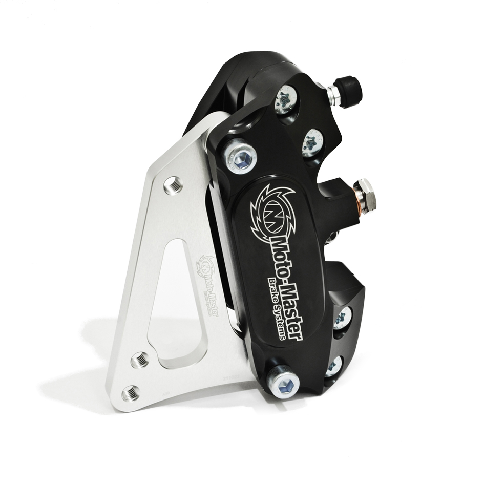 Moto-Master 210018 Supermoto 4-Kolben Bremszange inkl. Adapter für 320mm Scheibe